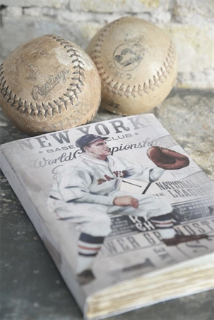 304040 Notesbog baseball fra Jeanne d´Arc Living - Tinashjem